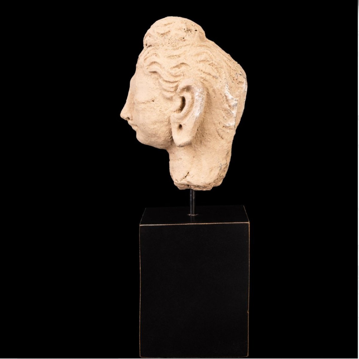 Gandharan Stucco Head Of Buddha — With Certificate Of Authenticity-photo-4
