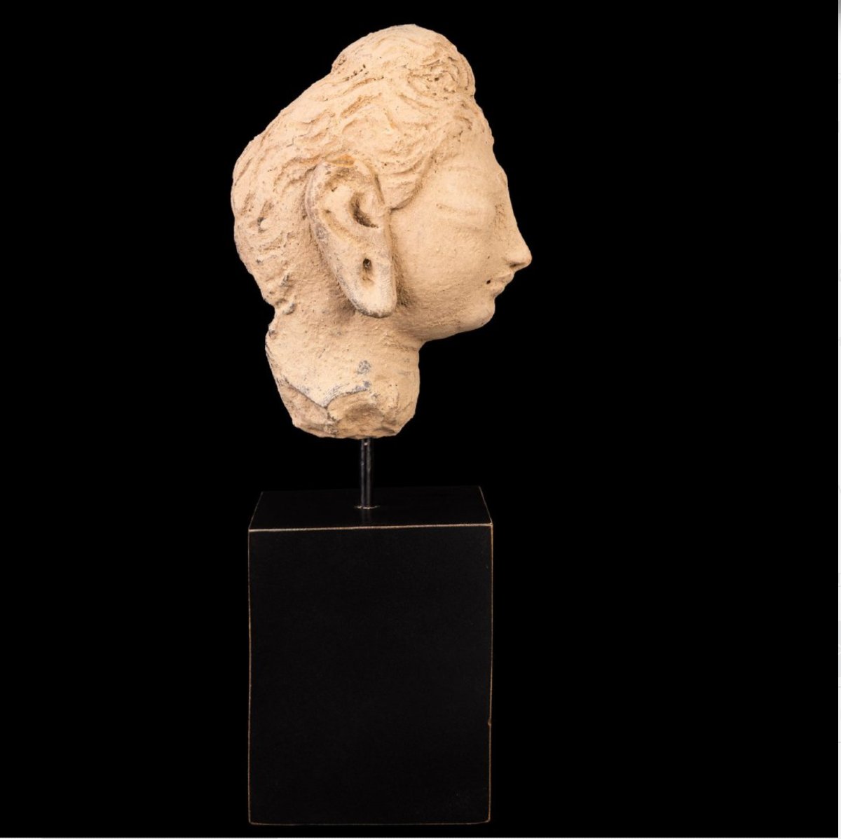 Gandharan Stucco Head Of Buddha — With Certificate Of Authenticity-photo-1