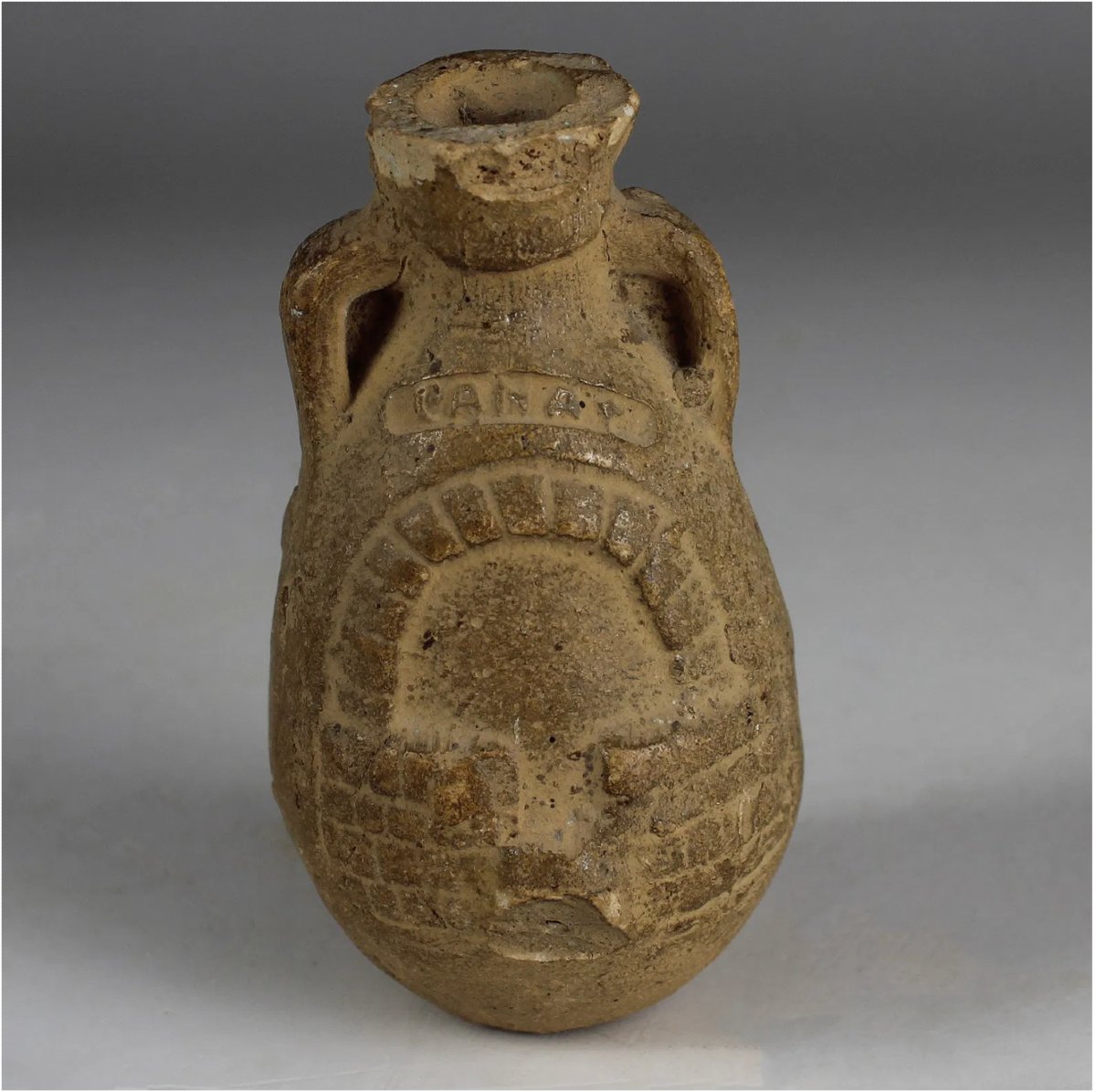 Flacon égyptien au four de boulanger « PANAT » — avec certificat d’authenticité-photo-3