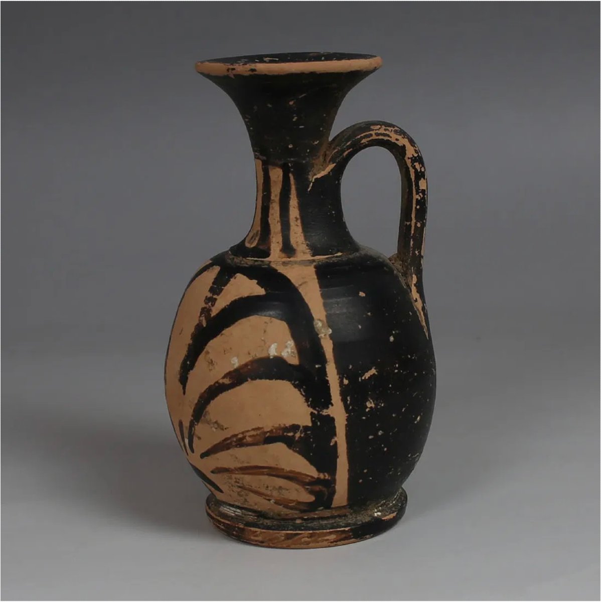 Élégant lécythe grec à palmettes – IVe s. av. J.-C. – avec certificat d’authenticité-photo-2