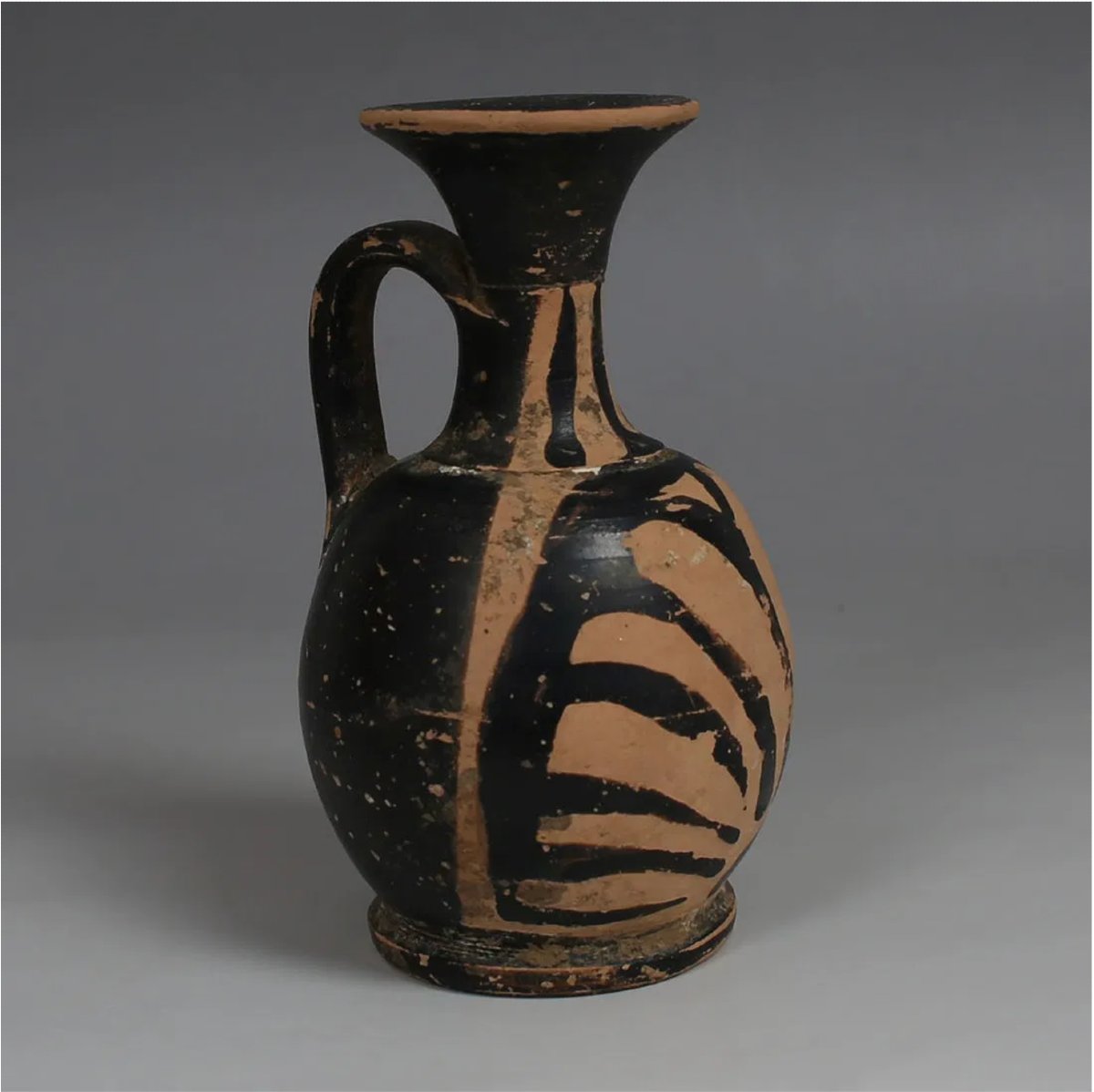 Élégant lécythe grec à palmettes – IVe s. av. J.-C. – avec certificat d’authenticité-photo-3