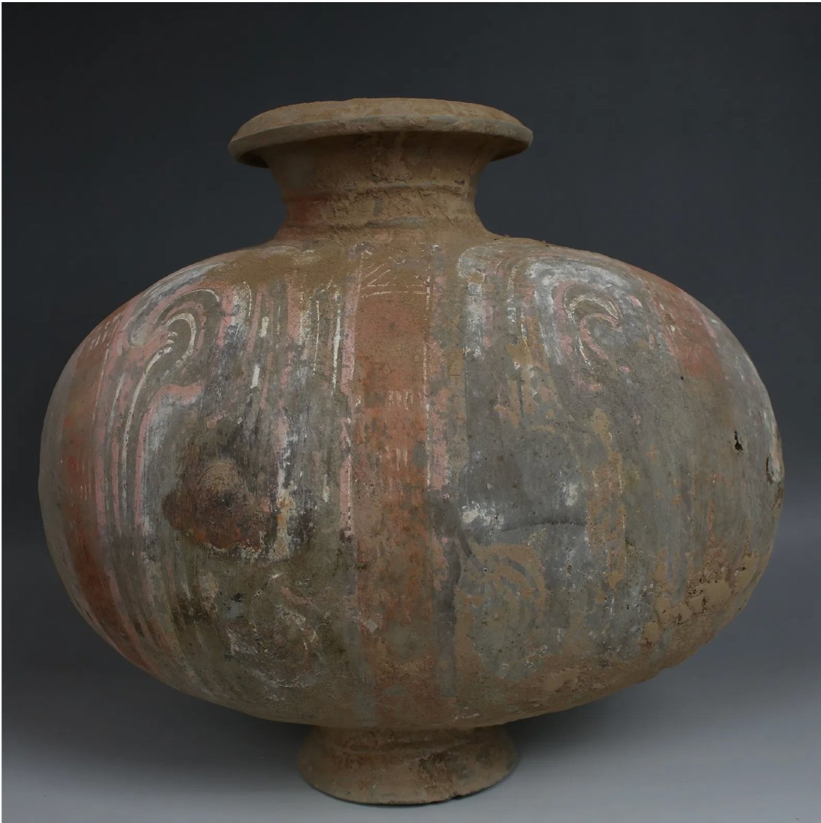 Jarre funéraire chinoise en forme de cocon avec test de thermoluminescence (TL)-photo-2