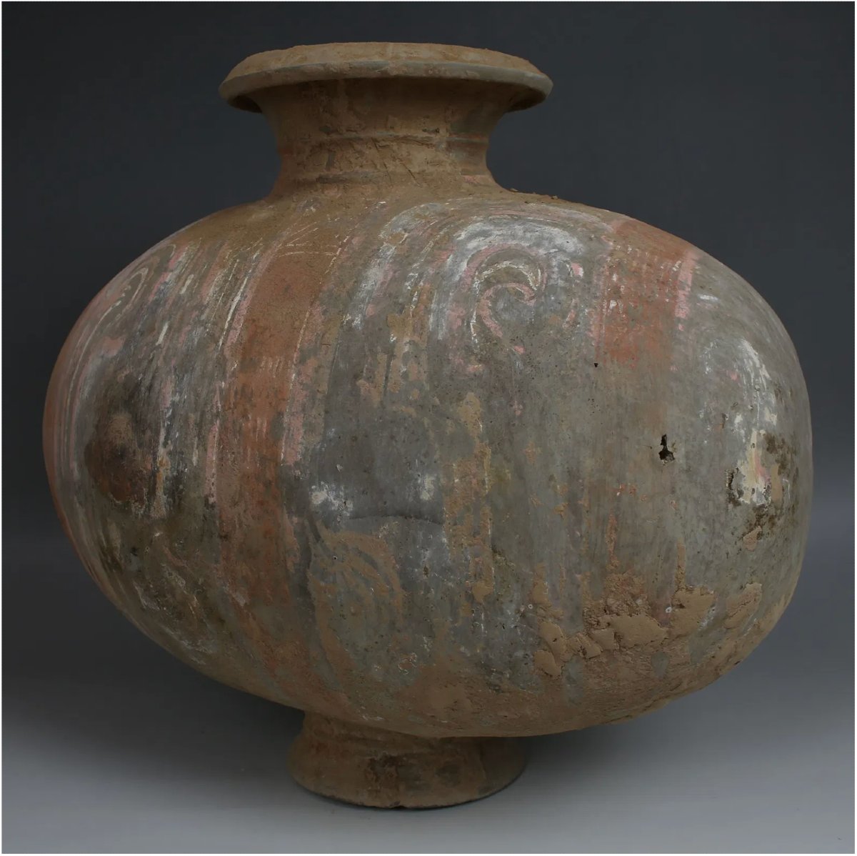 Jarre funéraire chinoise en forme de cocon avec test de thermoluminescence (TL)-photo-4