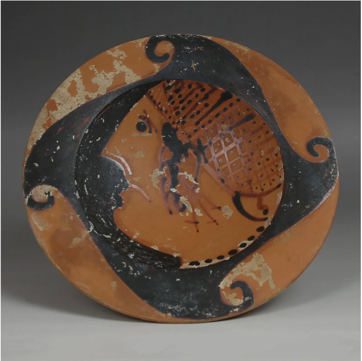 Coupe Genucilia étrusque à profil féminin (IVe s. av. J.-C.) avec Certificat d’authenticité-photo-4