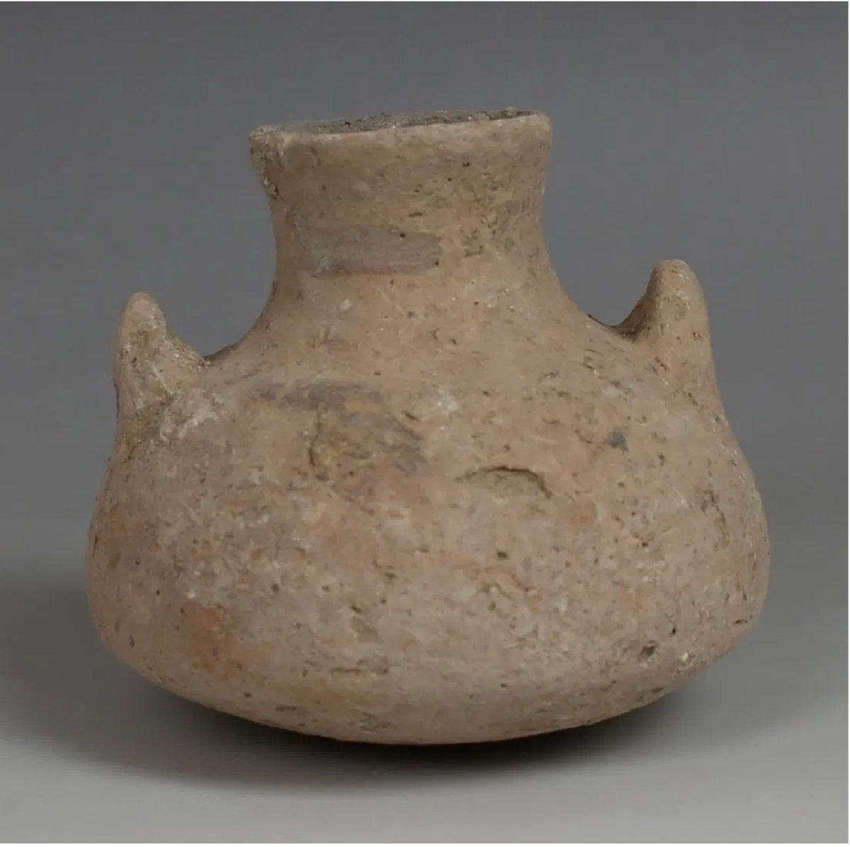 Canaanite Pyxis, Late Bronze Age (1400–1200 Bc) With Certificate Of Authenticity-photo-2