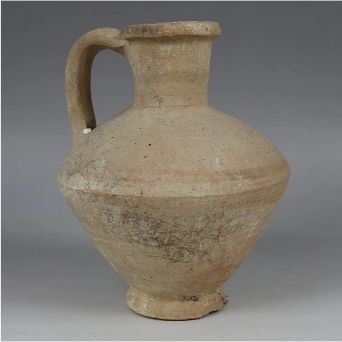 Cruche Romaine Carénée (Ier–IIIe s. ap. J.-C.) avec Certificat d’authenticité-photo-2
