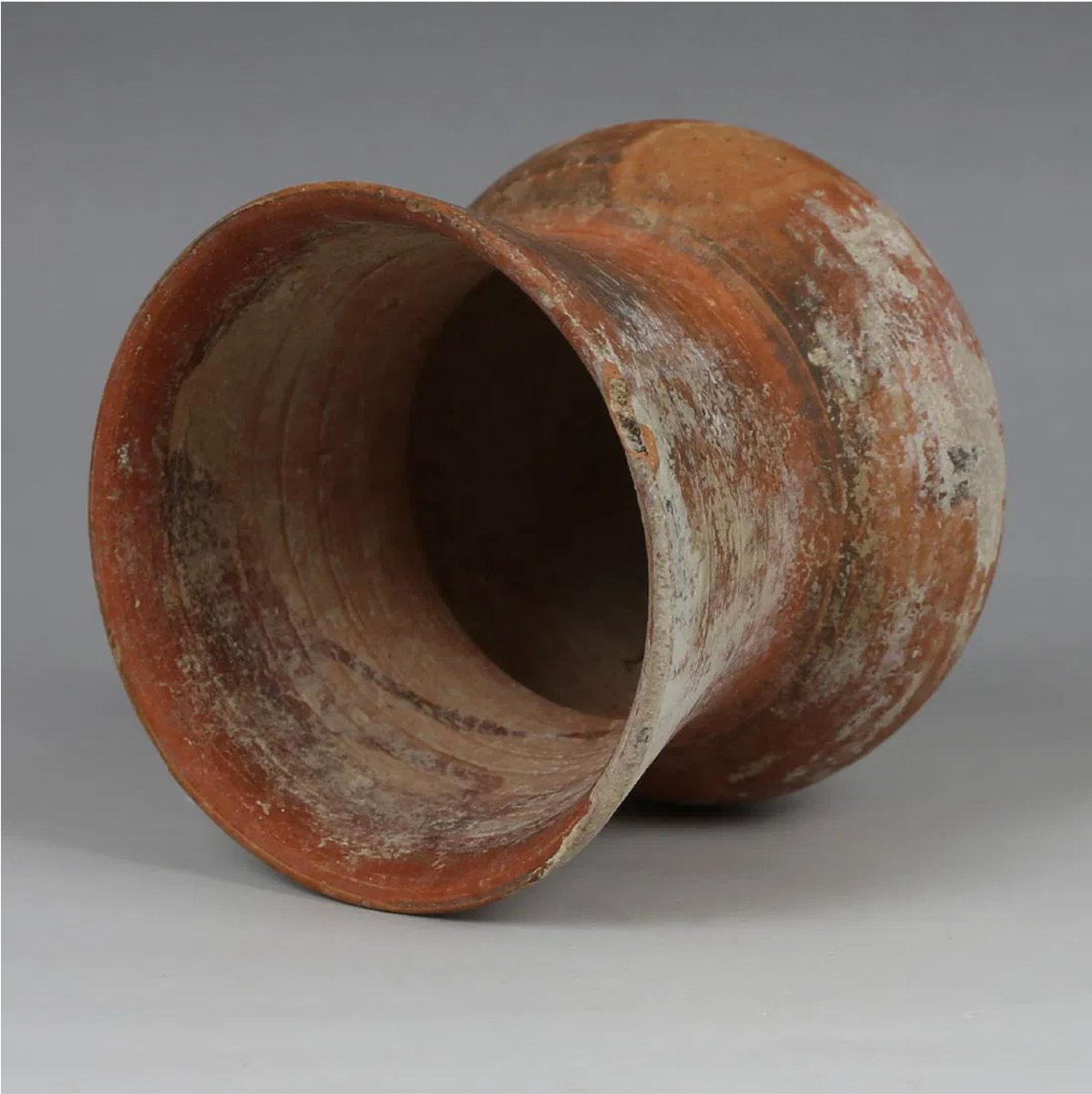 Roman Terracotta One-handled Cup (1st–3rd C. Ad) – Certificate Of Authenticity-photo-4