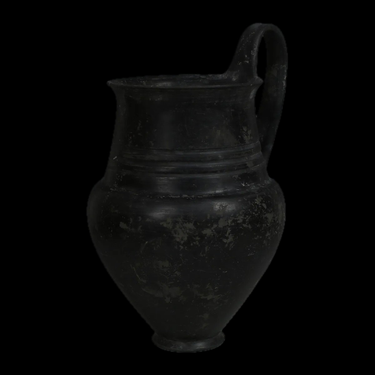 Olpe Étrusque Bucchero Nero (Rasmussen 1b) – Certificat d’authenticité