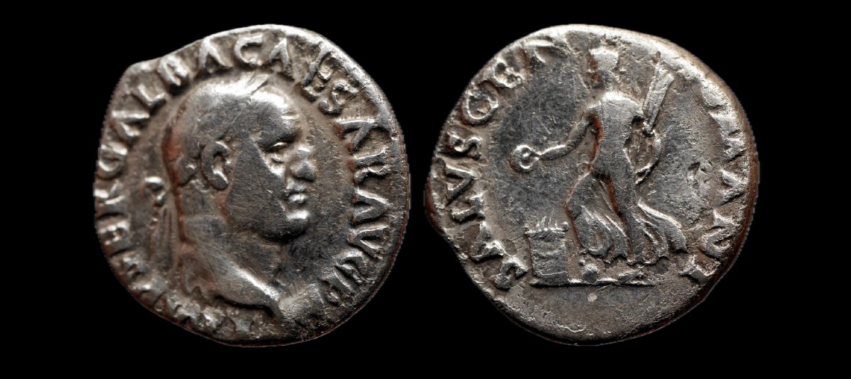 Galba — Denarius Salvs Gen Hvmani — Certificate Of Authenticity