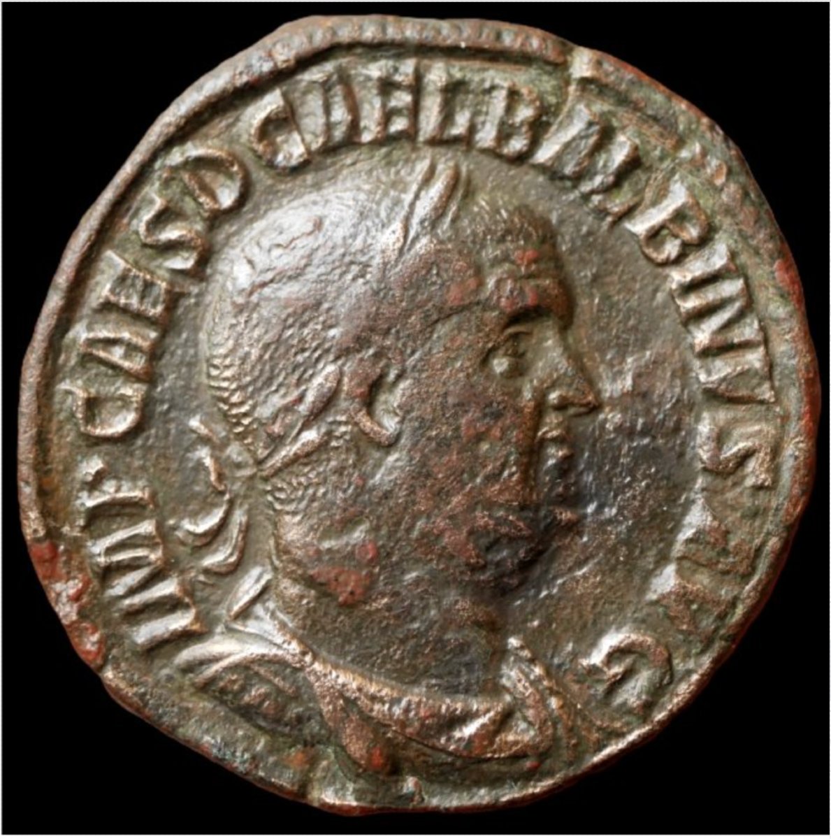 Rare Balbinus Sestertius “providentia Deorvm” — Certificate Of Authenticity-photo-2