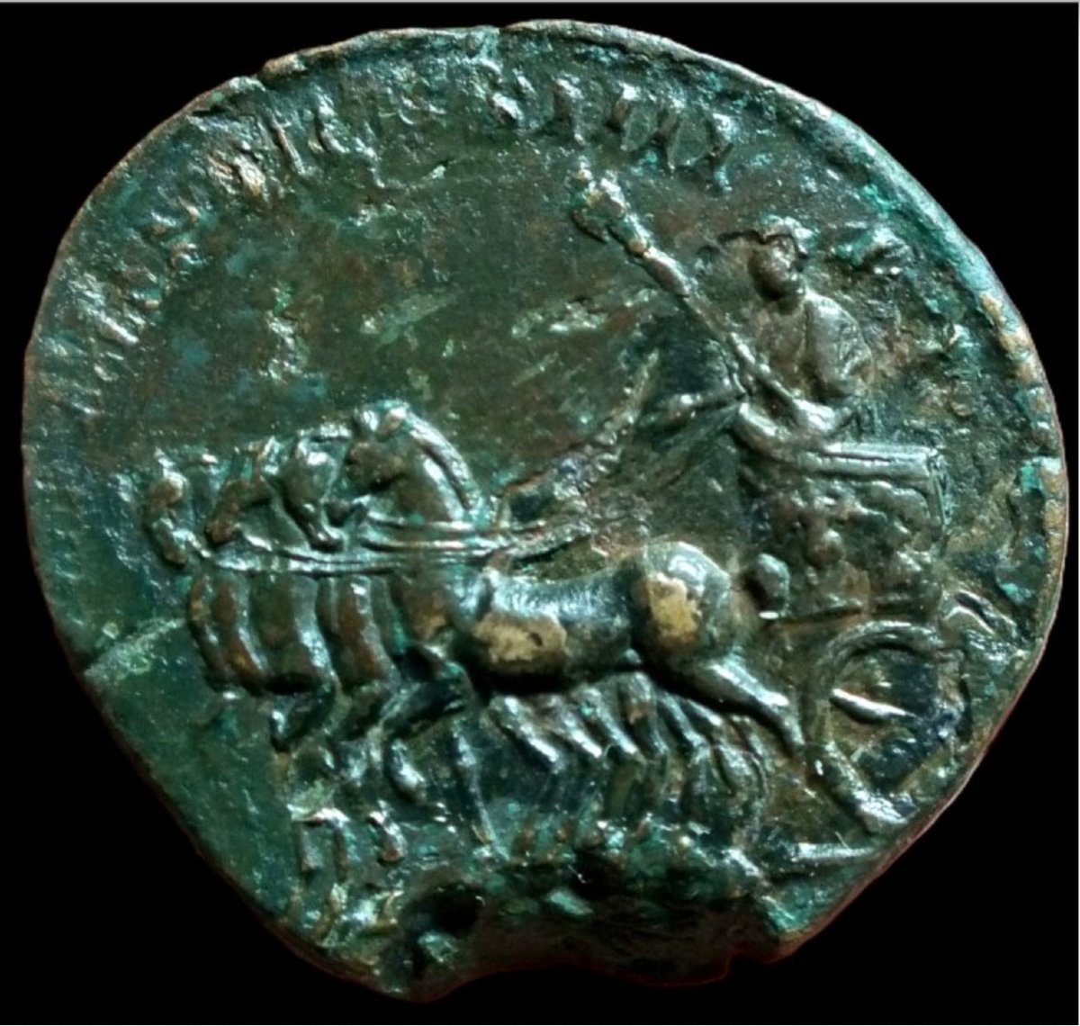 Sesterce triomphal de Commode — Certificat d’authenticité-photo-3