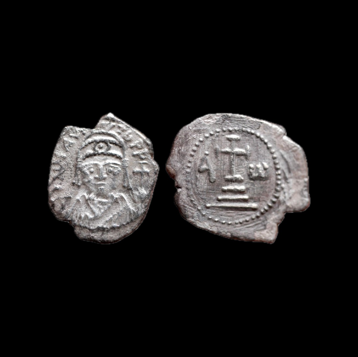 Demi-siliqua consulaire RRR de Maurice — A/Ω — Certificat d’authenticité