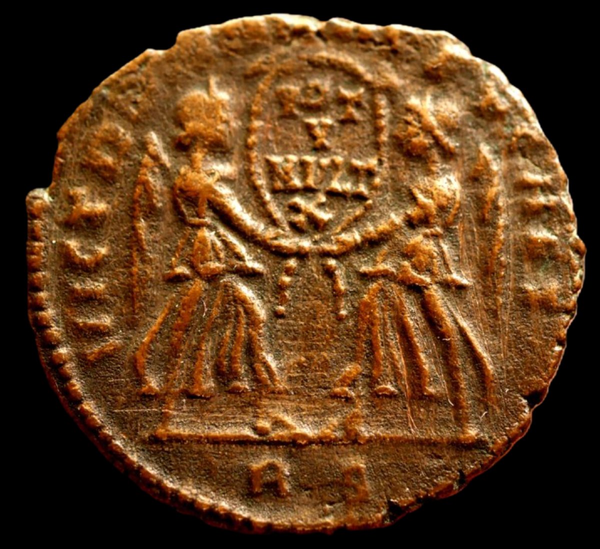 Decentius Centenionalis With Two Victories — Certificate Of Authenticity-photo-3