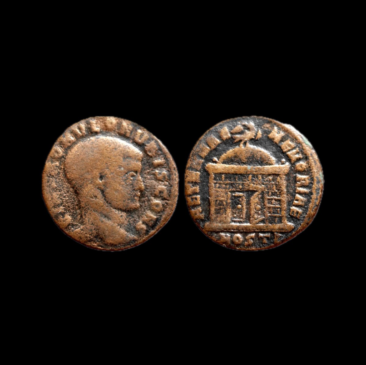 Follis “aeternae Memoriae” — Divus Romulus — Certificate Of Authenticity