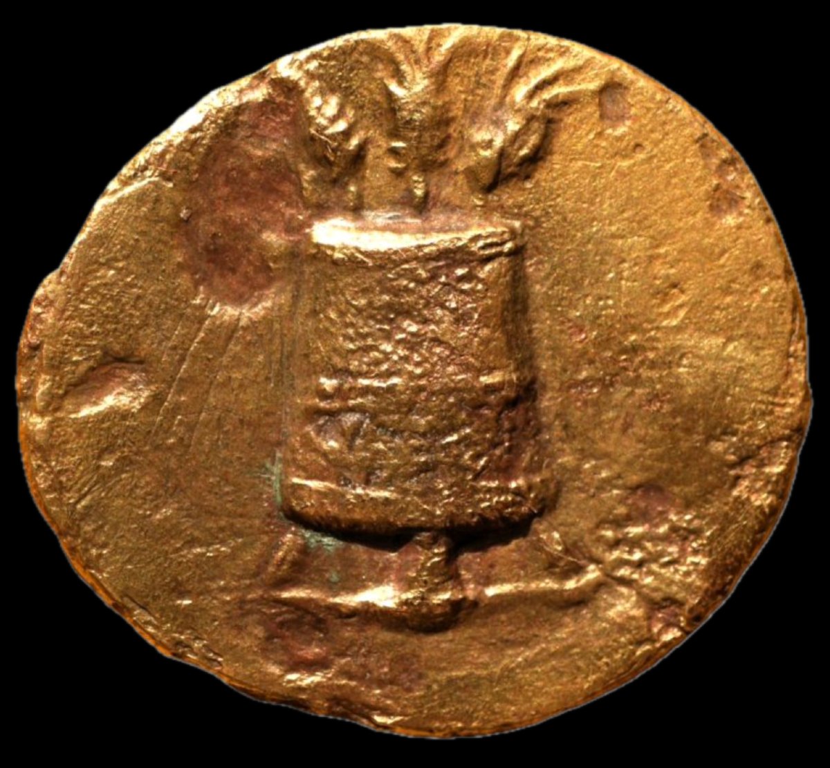 Tessère romaine “Modius & Kantharos” — avec certificat d’authenticité-photo-2