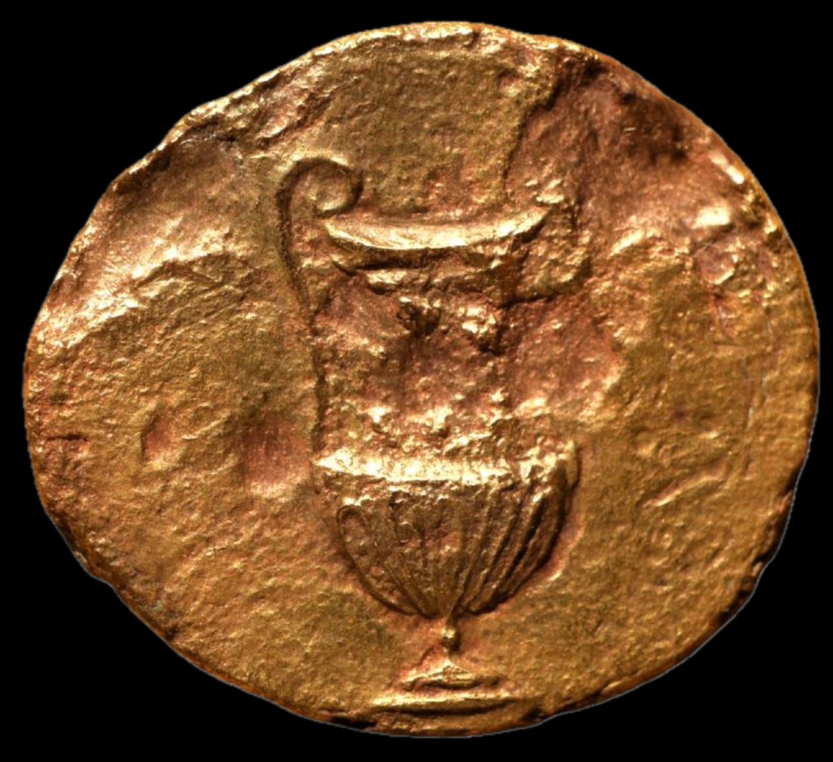 Tessère romaine “Modius & Kantharos” — avec certificat d’authenticité-photo-3