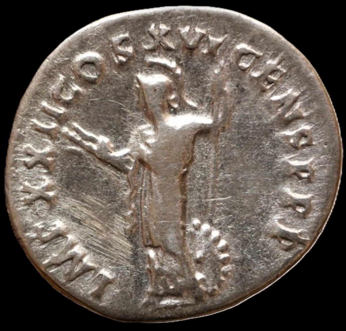 Denier de Domitien « Minerve au foudre » — Certificat d’authenticité-photo-3