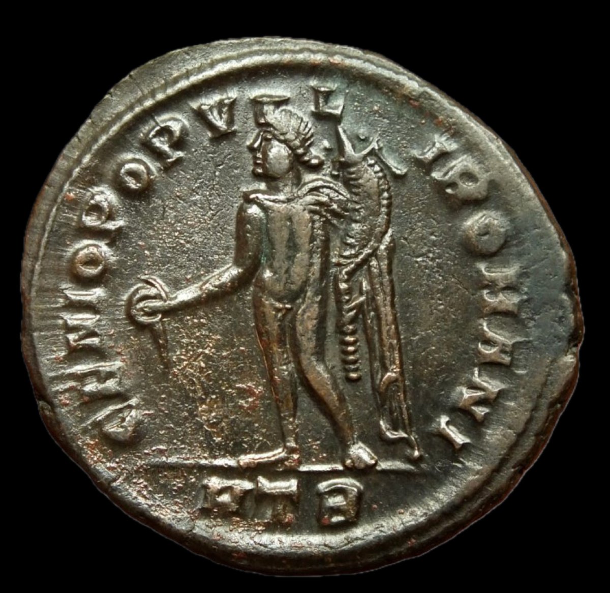Follis de Dioclétien « GENIO POPVLI ROMANI » — Certificat d’authenticité-photo-3