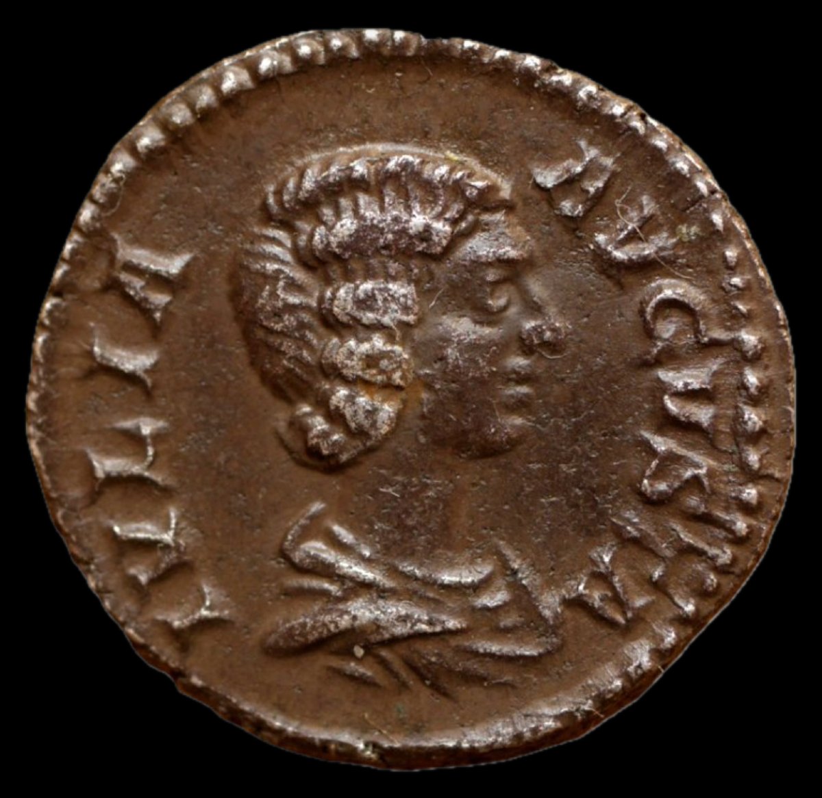 Denier de Julia Domna « HILARITAS aux enfants » — Certificat d’authenticité-photo-2