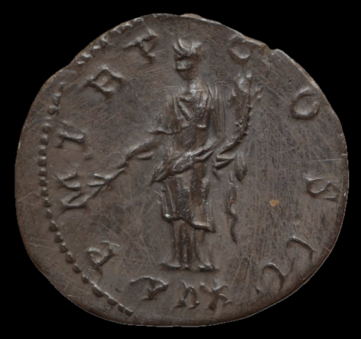 Hadrian Denarius “pax” — Certificate Of Authenticity-photo-3