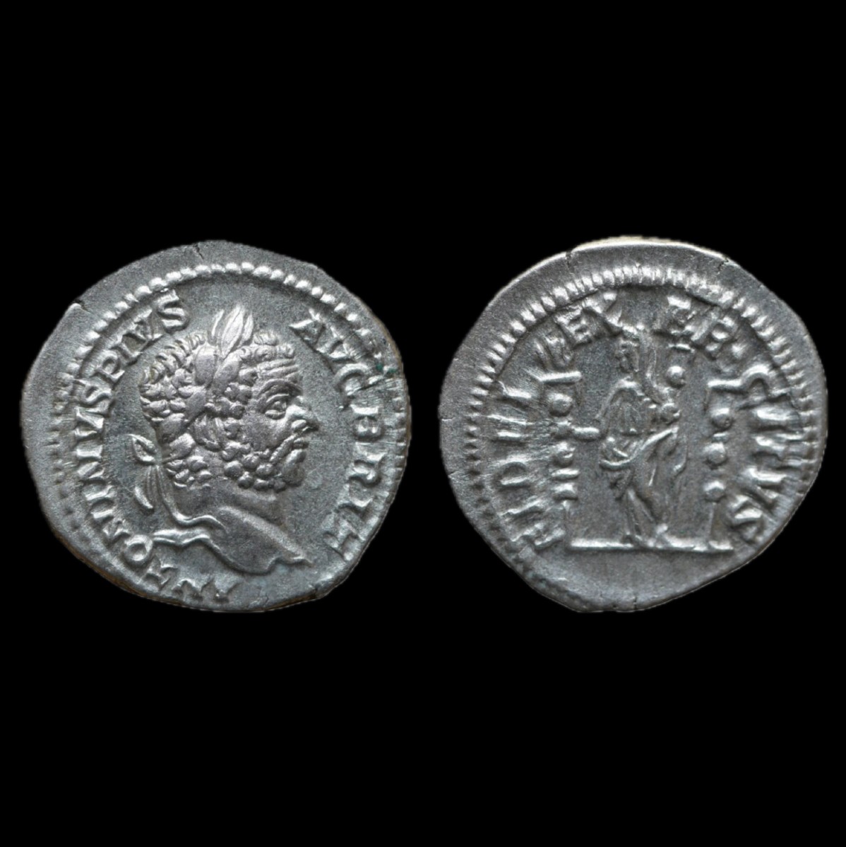 Caracalla Denarius “fidei Exercitvs” — Certificate Of Authenticity