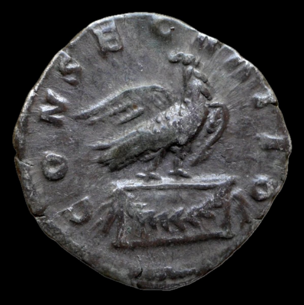 Denier commémoratif « CONSECRATIO » — Certificat d’authenticité-photo-3