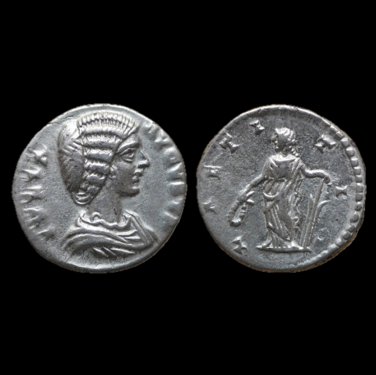 Julia Domna Denarius “laetitia” — Certificate Of Authenticity