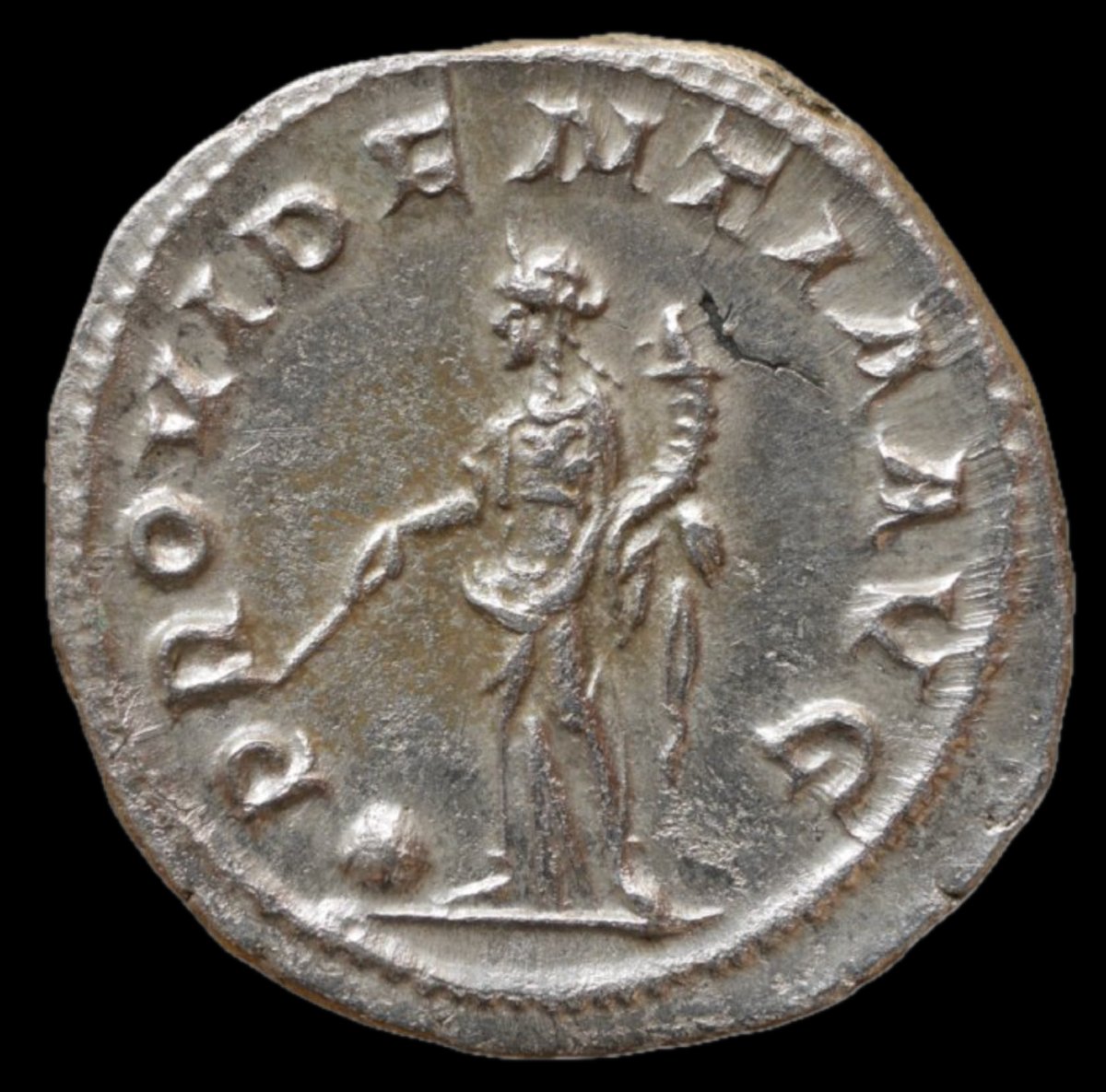 Maximinus “providentia” Denarius — Certificate Of Authenticity-photo-3