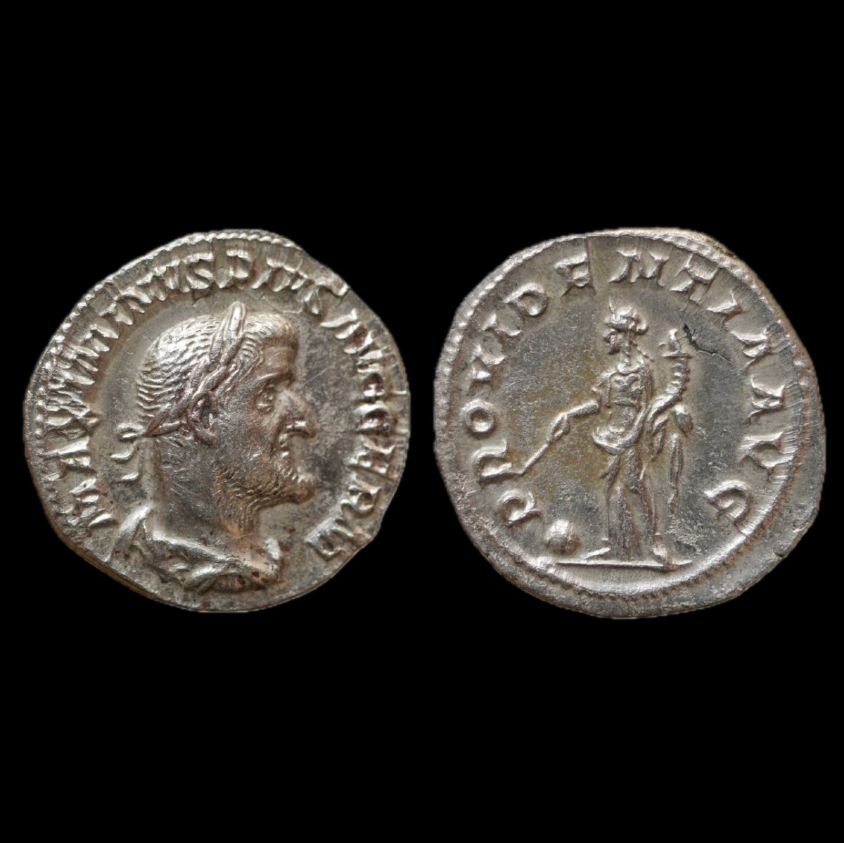 Maximinus “providentia” Denarius — Certificate Of Authenticity