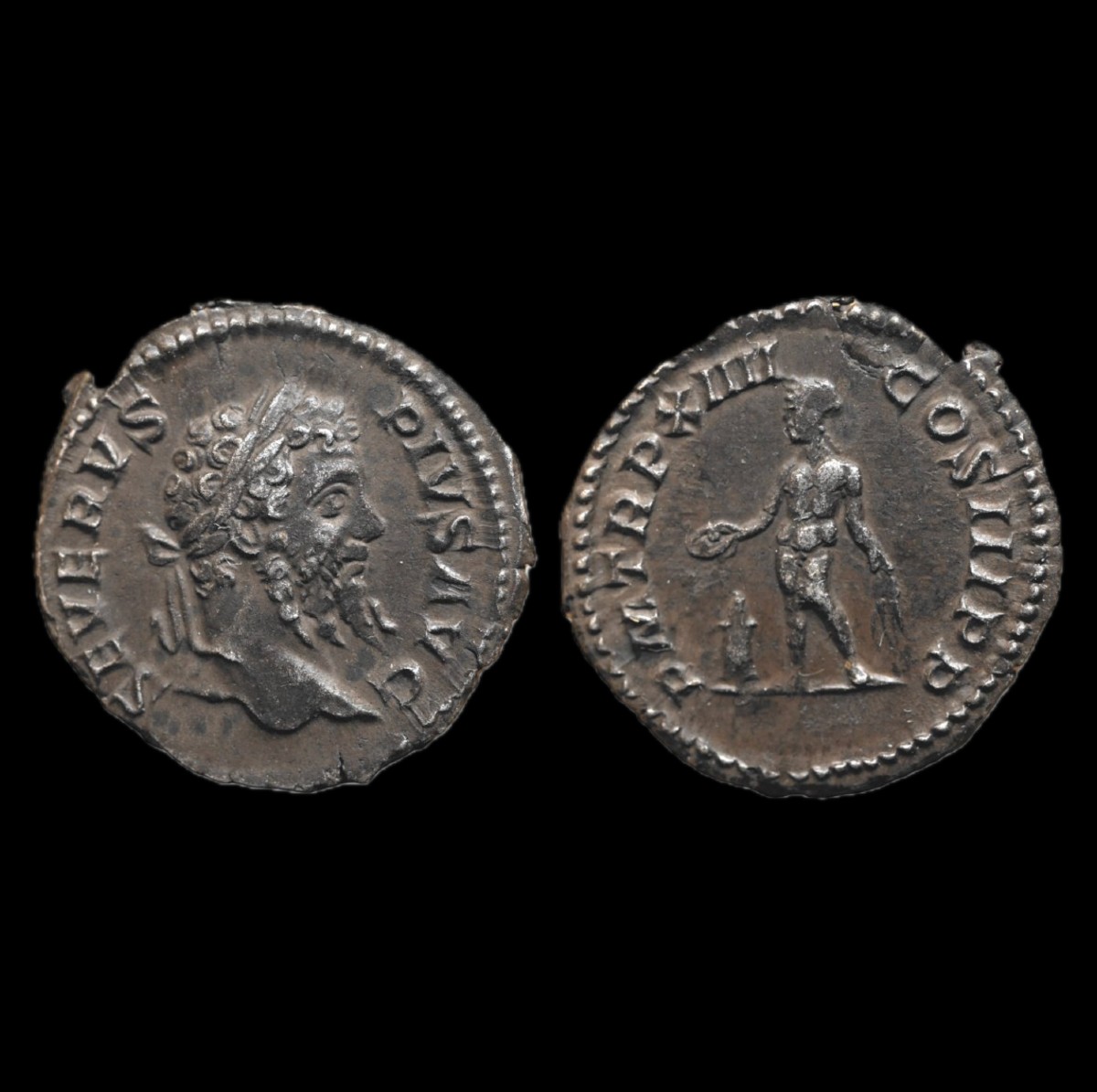 Septimius Severus Denarius “sacrificing Genius” — Certificate Of Authenticity