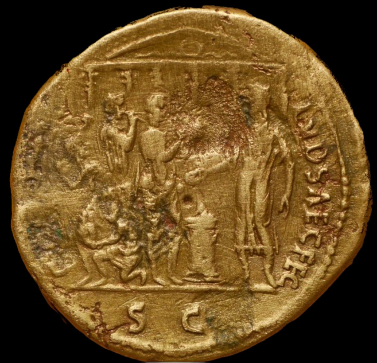 Dupondius Of The Secular Games — Certificate Of Authenticity-photo-3