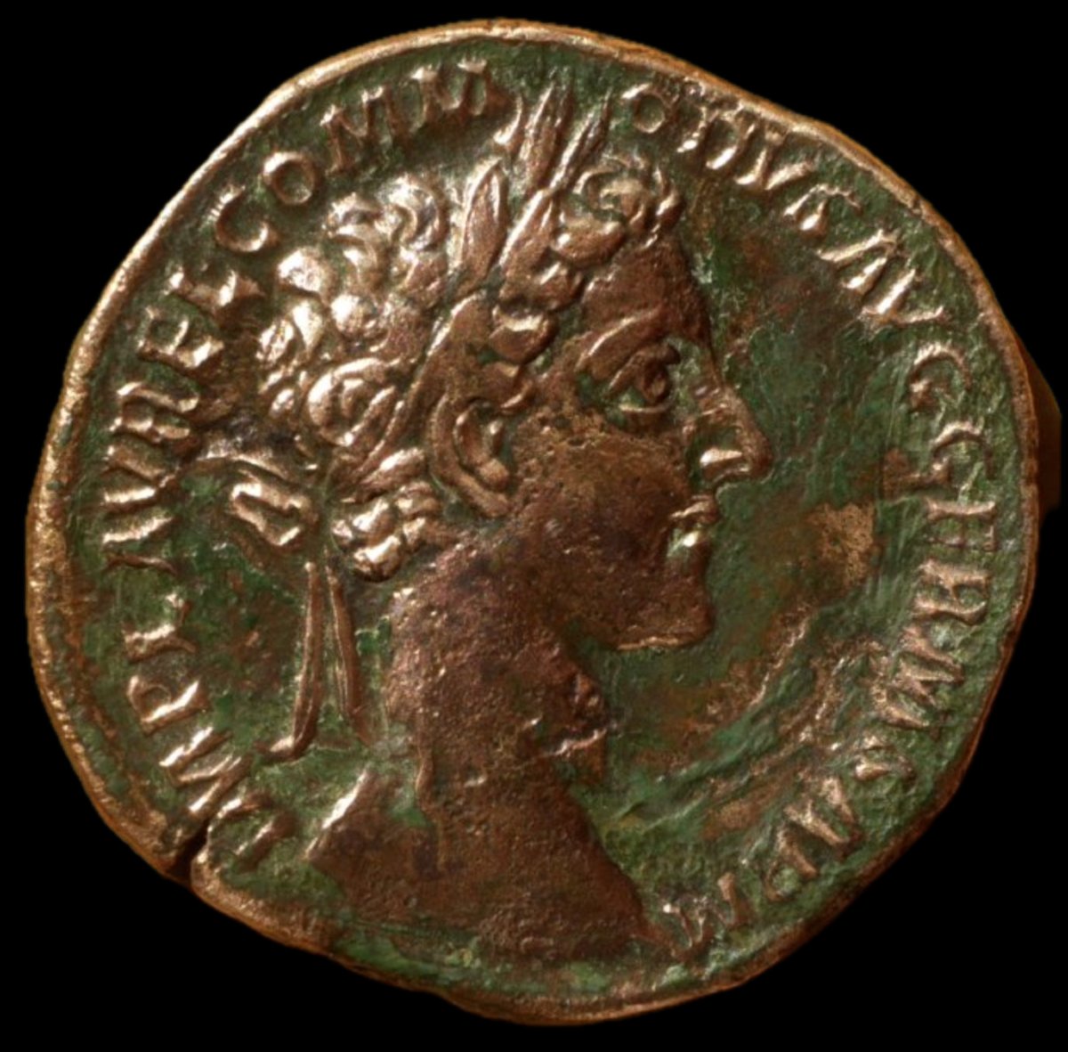 Rare sesterce triomphal de Commode — Certificat d’authenticité-photo-2
