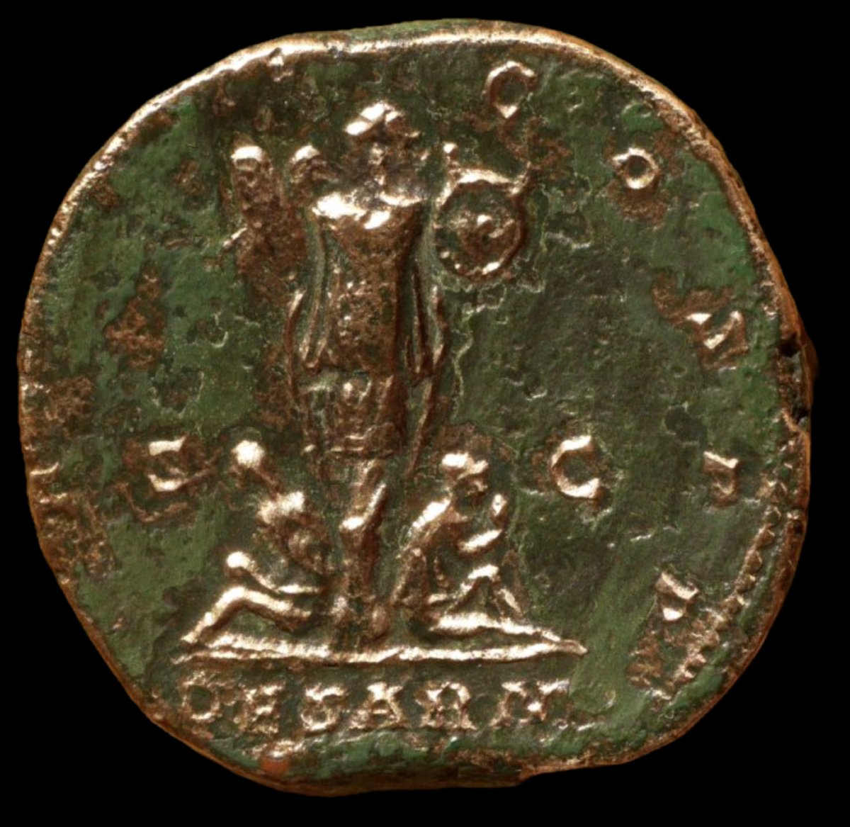 Rare sesterce triomphal de Commode — Certificat d’authenticité-photo-3