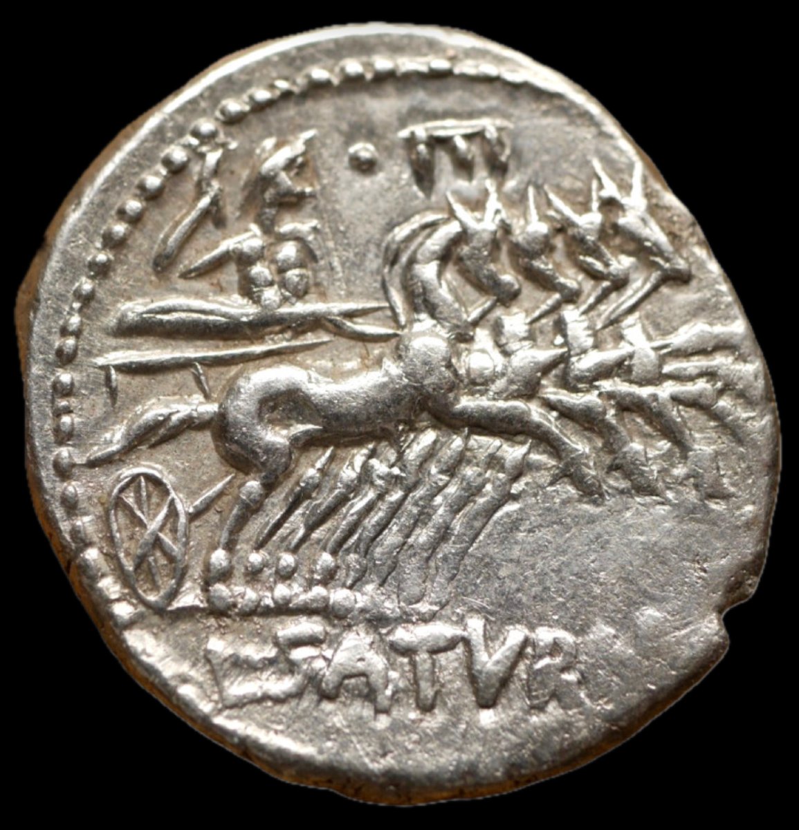 Superbe denier de Saturninus — Certificat d’authenticité-photo-3