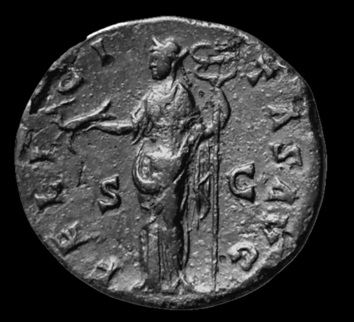 Superbe sesterce d’Antonin le Pieux — Certificat d’authenticité-photo-3