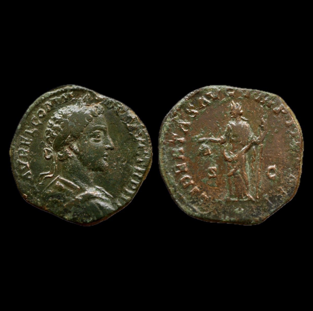 Rare sesterce de Commode — Certificat d’authenticité