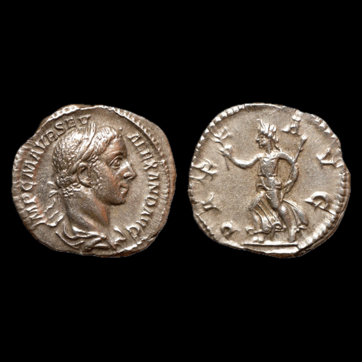 Severus Alexander — Denarius Pax Avg, Ric IV 168 — Certificate Of Authenticity