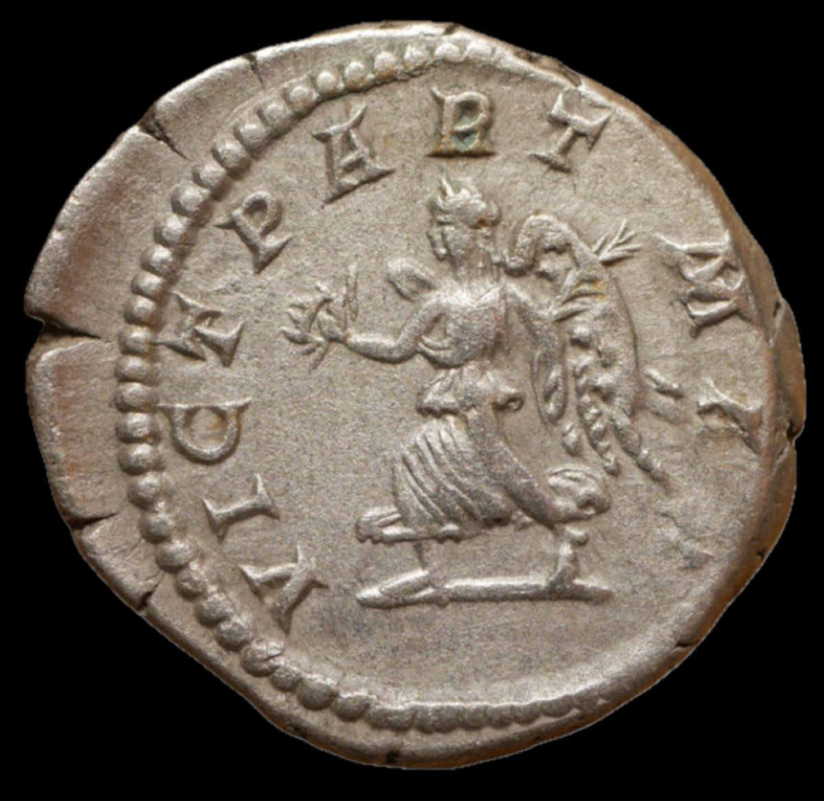 Septime Sévère — Denier VICT PART MAX, RIC IV.1 295 — Certificat d’authenticité-photo-3