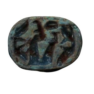 Rare Scarabée d’Amenhotep III en faïence — avec certificat d’authenticité