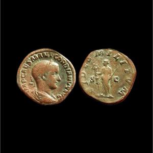 Gordian III Sestertius « Fides Militvm » — Certificate Of Authenticity