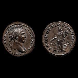 Denier de Trajan « Annona & navire » — Certificat d’authenticité