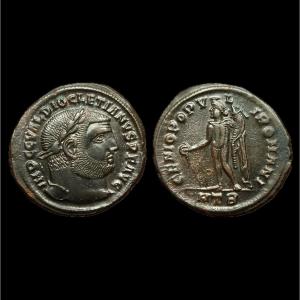 Follis de Dioclétien « GENIO POPVLI ROMANI » — Certificat d’authenticité