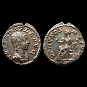 Très beau denier de Julia Paula — Certificat d’authenticité