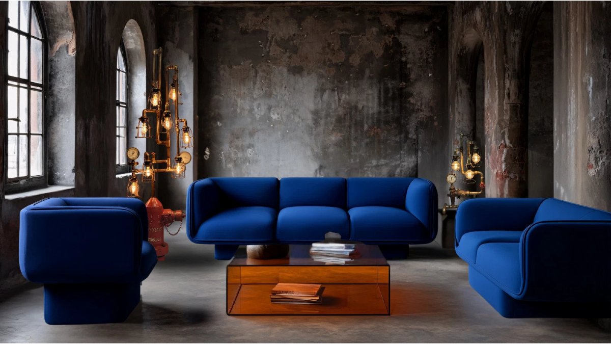 Lampadaire design 200cm, fabriqué à partir d'une ancienne bouche d'incendie, style industriel-photo-3