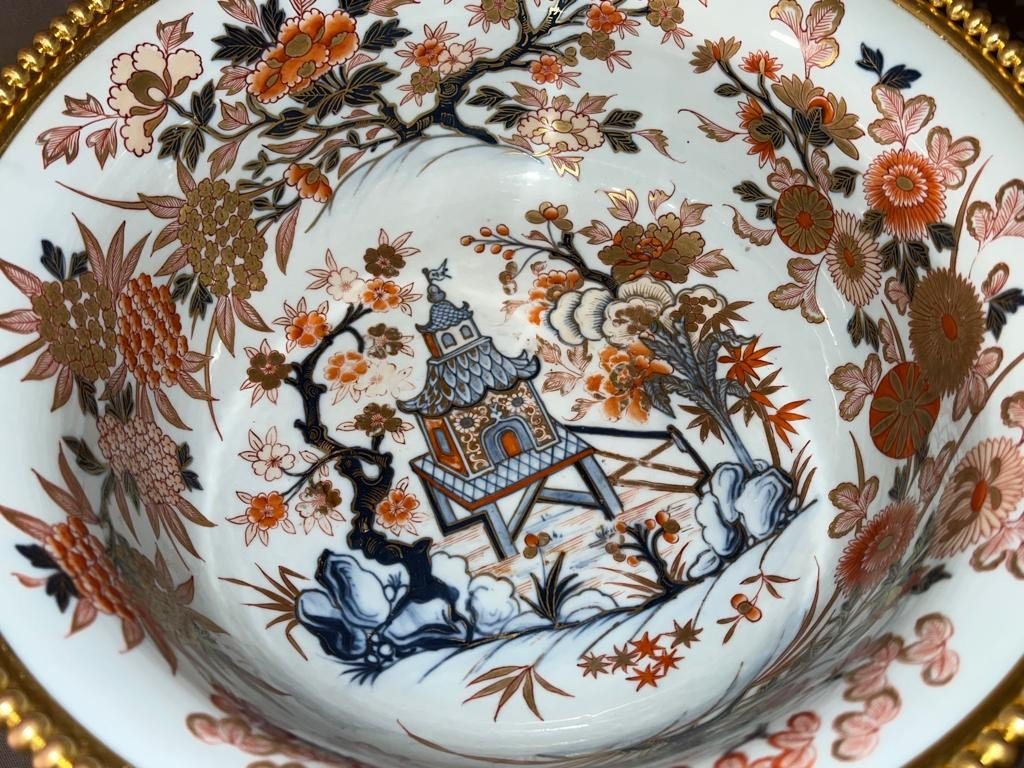 Large Imari Porcelain Cup And Gilt Bronze Mount Nineteenth-photo-4
