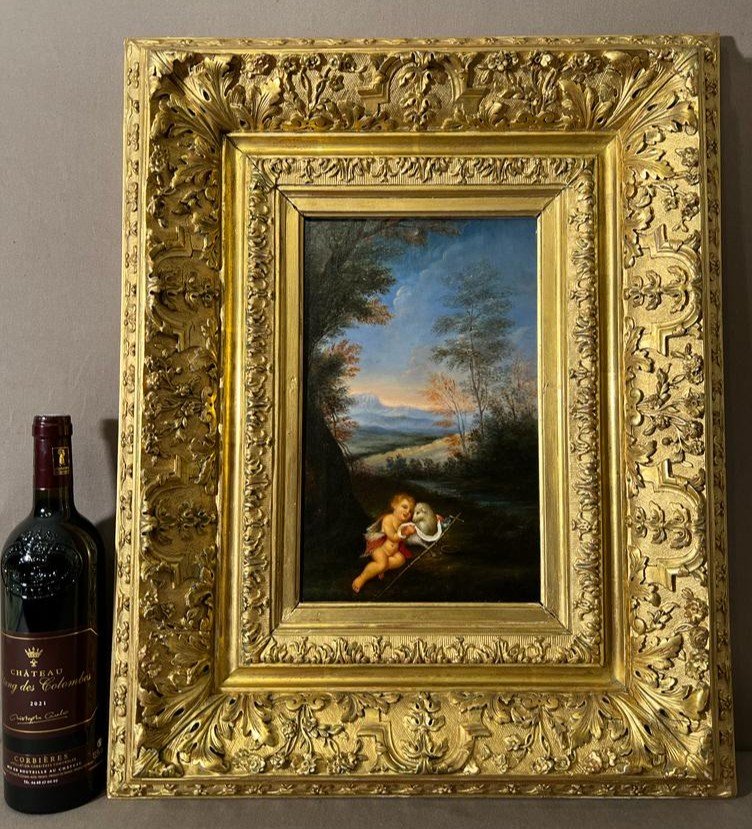 Table Oil On Canvas Late 18th Early Nineteenth Century-photo-3