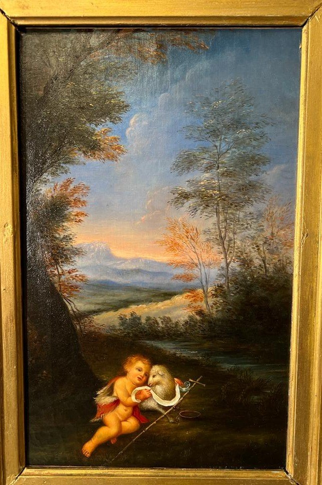 Table Oil On Canvas Late 18th Early Nineteenth Century-photo-1