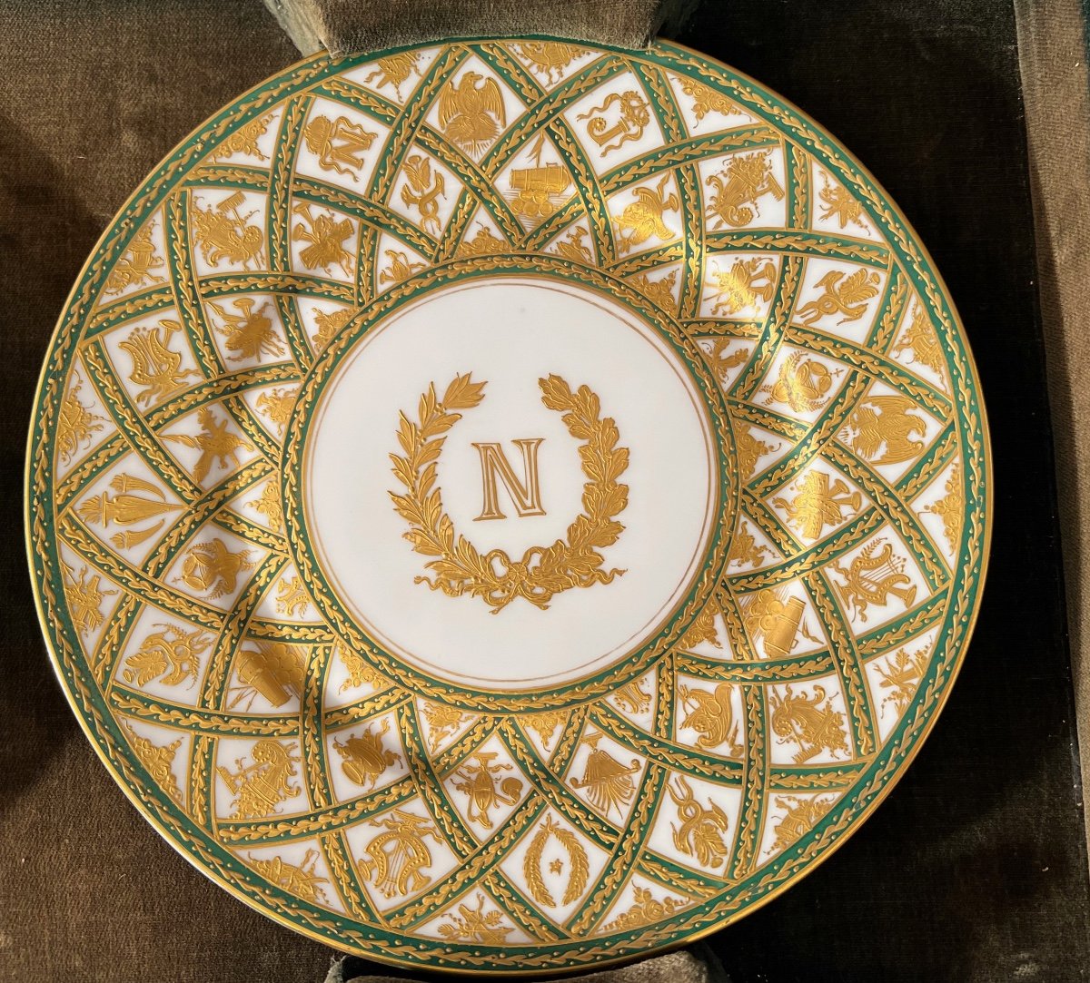 14 Very Beautiful Porcelain Plates Imperial Manufacture Of Sèvres Nineteenth-photo-5