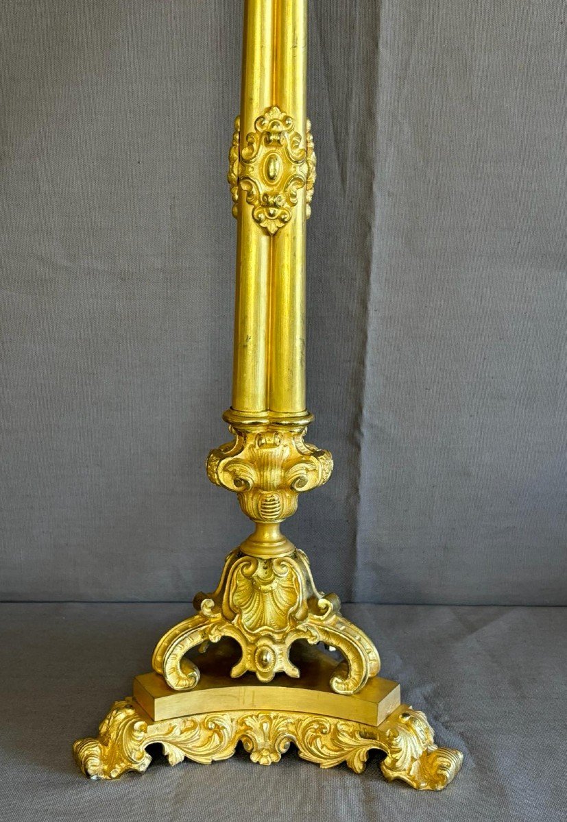 Pair Of Large Candelabras From The Louis-philippe Period From The 19th Century-photo-5