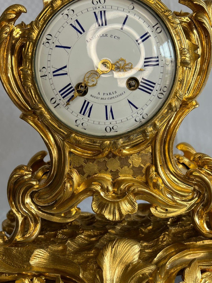 Fireplace Trim In Gilt Bronze By Henri Picard Paris 19th Century.-photo-5